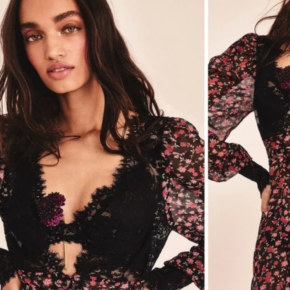 For Love And Lemons Other - For Love & Lemons Melrose Robe